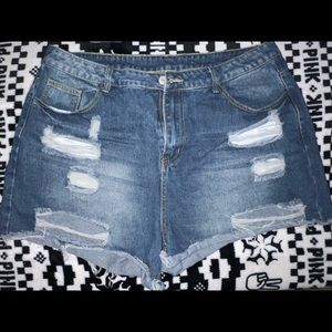 Denim shorts